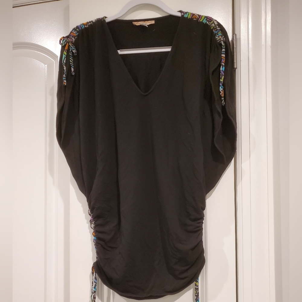 MARA HOFFMAN|Womens batwing adjustable top|size small